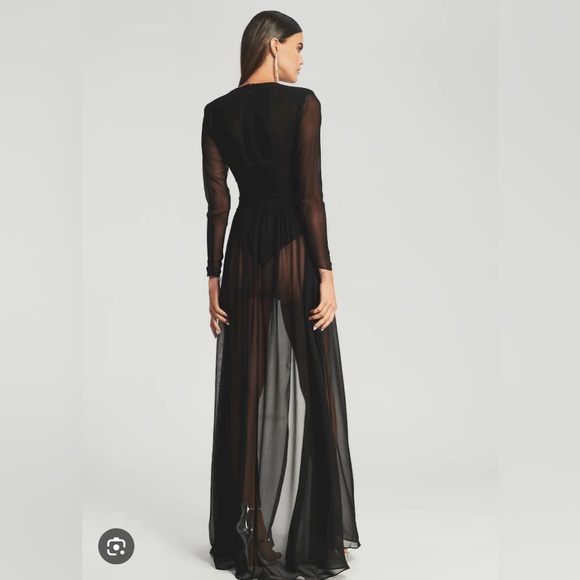 Retrofete Angela Silk Sheer Dress - Picture 5 of 8